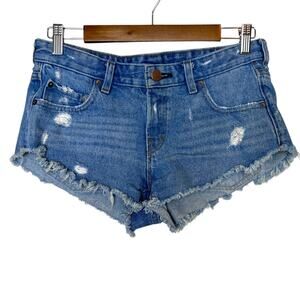 Urban Outfitters BDG Distressed Frayed Pulsar Denim Shorts Light Wash Women's 27